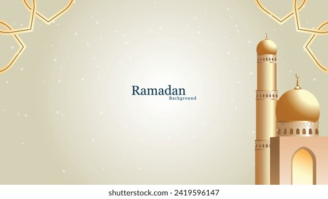 Ramadan kareem vector illustration, ramadan holiday celebration background