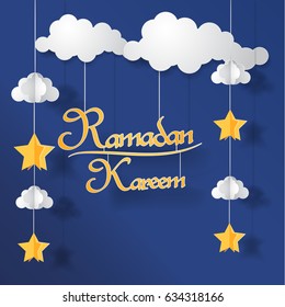Ramadan Kareem  vector Illustration. Islamic vector elements for greeting card.