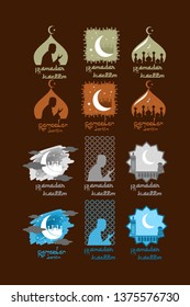 Ramadan Kareem Vector Illustration. Suitable for greeting card, poster and banner. 