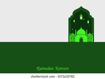 ramadan kareem vector illustration.muslim celebration banner template.islamic religion modern design.arabic culture background