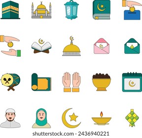 Ramadan Kareem vector illustrations for web