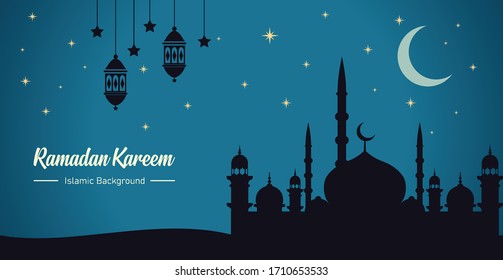 Ramadan Kareem vector Islamic background