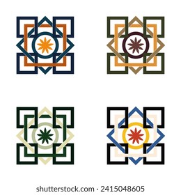 Ramadan kareem vector pattern. Pattern decoration vector design for mosque, dome, window, wall decoration, tile motif, logo, etc. Islamic pattern for ied and ramadan kareem.