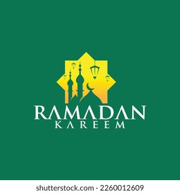 ramadan kareem vector set logo to welcome ramadan holy month of muslims template