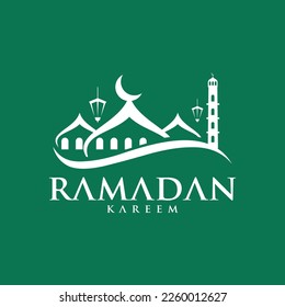 ramadan kareem vector set logo to welcome ramadan holy month of muslims template