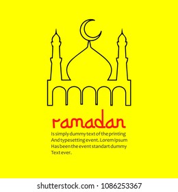 Ramadan Kareem Vector Template Design Illustration