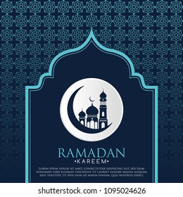 Ramadan Kareem Vector Template Design Illustration Background