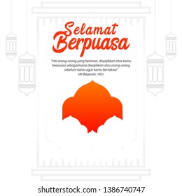 Ramadan Kareem vector template. Design for banner, greeting cards or print.