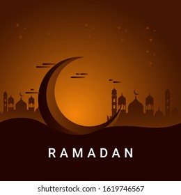 Ramadan Kareem Vector Template Design Illustration