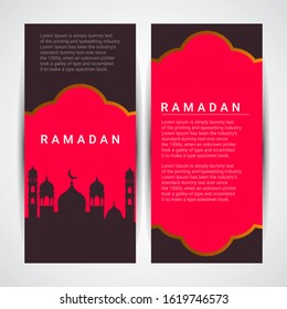 Ramadan Kareem Vector Template Design Illustration
