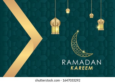 Ramadan Kareem Vector Template Design Illustration