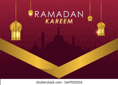 Ramadan Kareem Vector Template Design Illustration