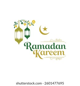 Ramadan Kareem Vector Template Design.