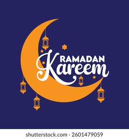 Ramadan Kareem Vector Template Design.