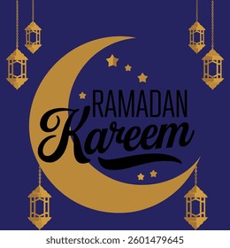 Ramadan Kareem Vector Template Design.