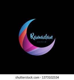 Ramadan kareem vector template. Illustration full color.