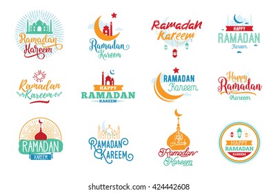  Ramadán kareem. Diseño tipográfico vectorial con caligrafía y letras. Se puede usar para tarjetas de felicitación, impresión y ropa.