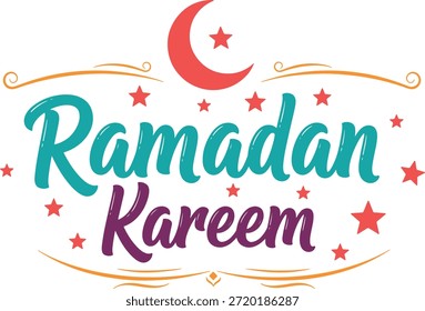 Ramadã Kareem vetor Tipografia Design