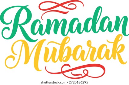 Ramadan Kareem Vector Tipografía Diseño
