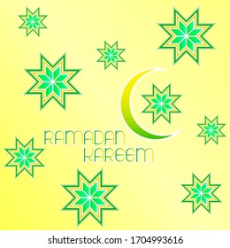 Ramadan Kareem Wallpaper Background Design in Floral Motif.