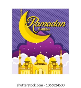 Ramadan Kareem Wallpaper design template