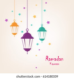 Ramadan Kareem Wallpaper design template.