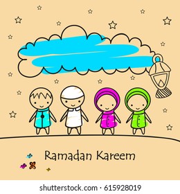 Ramadan Kareem Wallpaper design template.