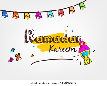 Ramadan Kareem Wallpaper design template.
