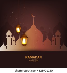 Plantilla de diseño de papel tapiz Ramadan Kareem.