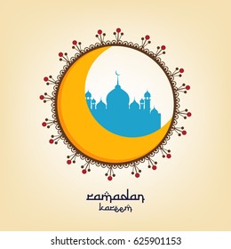 Ramadan Kareem Wallpaper design template.