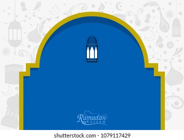 Ramadan kareem wallpaper, islamic pattern, arabic design, vector illustration