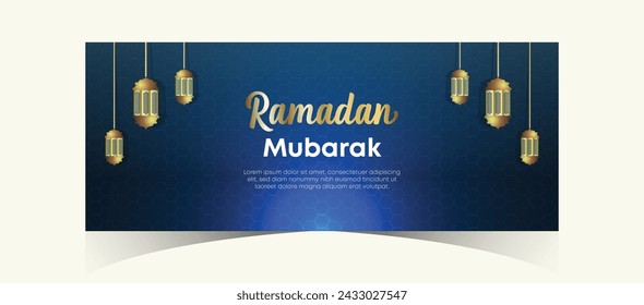 Ramadan Kareem Web Hintergrund Super Sale Banner mit Podium für die Anzeige von Produkt. Ramadan Mega Big Sale Promotion Poster und Social Media Post. Islamische Sonderangebot-Werbebanner-Design-Vorlage