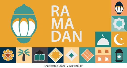 Ramadan Kareem,Islamic greeting card template with ramadan for wallpaper design,poster, media banner.