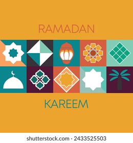 Ramadan Kareem,Islamic greeting card template with ramadan for wallpaper design,poster, media banner.