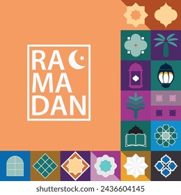 Ramadan Kareem,Islamic greeting card template with ramadan for wallpaper design,poster, media banner.