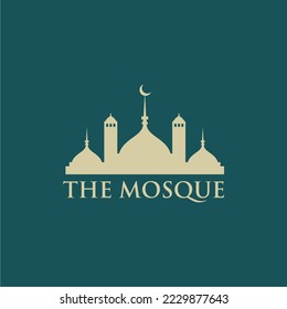 ramadan kareen celebration mosque palace vector illustration design
