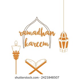 RAMADAN KAREM SIMPLE DESIGN ELEMENT