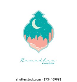 Ramadan karemm with pastel colour