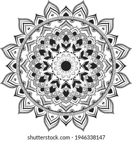 Ramadan Karim Mandala Template Design 