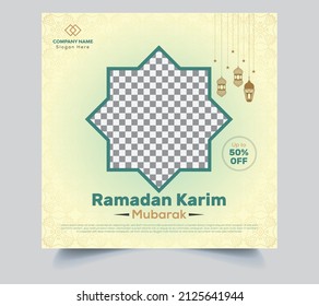 Ramadan Karim Social Media Post Template.