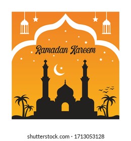 Ramadan Karrem Social media Post Vector Template Design