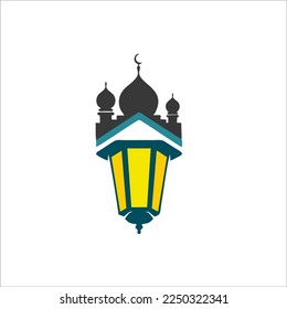 Ramadan lamp logo design for your mascot and product identity