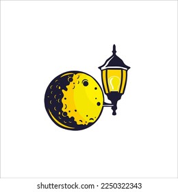 Ramadan lamp logo design for your mascot and product identity