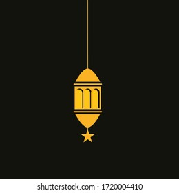 Ramadan lamp vector design is simple