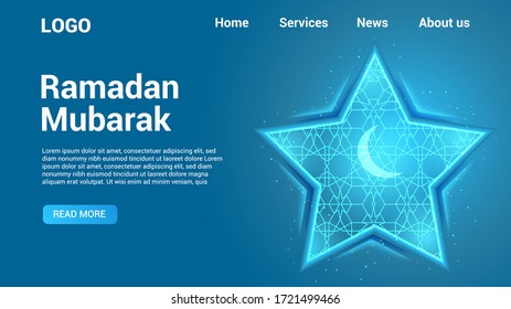 Ramadan landing page for website. Can be used for any islamic website. 
