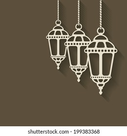 Ramadan lantern background