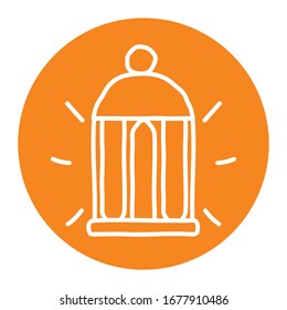 Diseño de icono del estilo de la línea de los faros del Ramadán, religión musulmana islámica, religión, fe religiosa, meditación espiritual y tema tradicional Ilustración vectorial