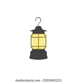 Ramadan lantern celebration lamp vector illustration isolated on white background