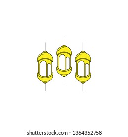 Ramadan Lantern design arabic version
