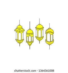 Ramadan Lantern design arabic version
